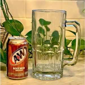 Large Oversized Glass Beer Mug